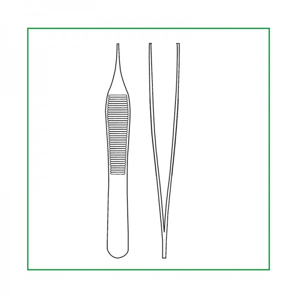 Pinzetten L&R Sentina Micro-Adson chirurgisch 12 cm