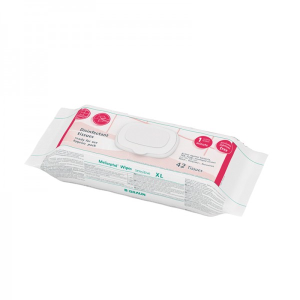 Desinfektionstücher B. Braun Meliseptol Wipes sensitive XL Flowpack