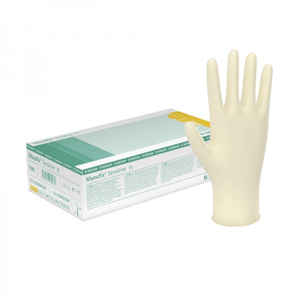 Handschuhe Latex B. Braun Manufix Sensitive