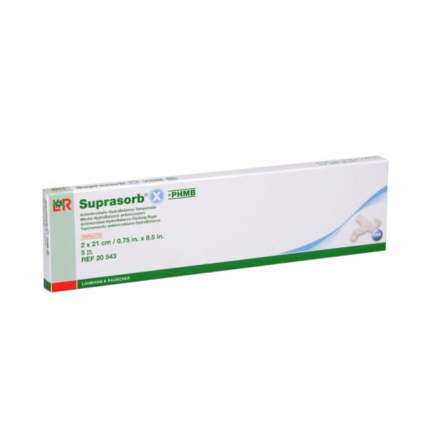 antimikrobielle HydroBalance-Tamponade L&R Suprasorb X+PHMB steril