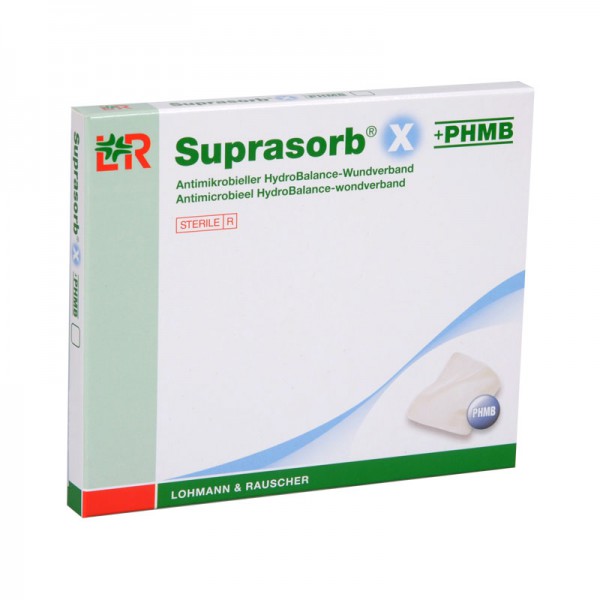 antimikrobielle HydroBalance-Kompresse L&R Suprasorb X+PHMB steril