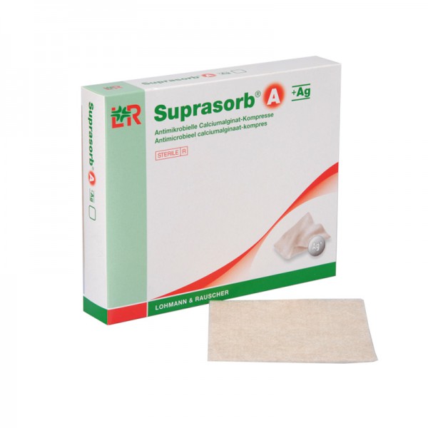 Suprasorb A+Ag - Antimikrobieller Calciumalginat-Verband - steril